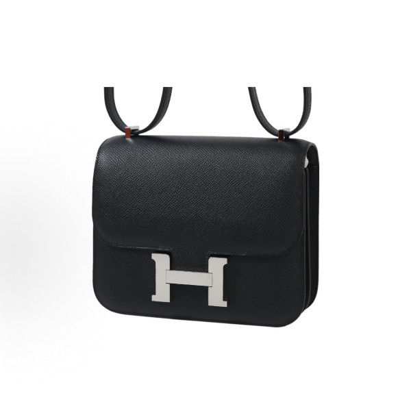 HERMES Constance 19 silver clasp Women\'s Edition 89 Noir Black